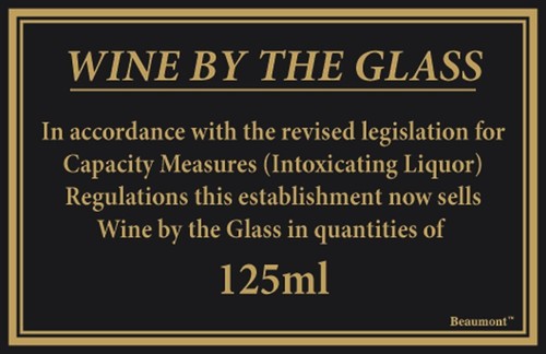 Wein glas 125ml gesetz - glas,
